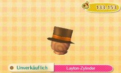 Layton-Zylinder in Animal Crossing