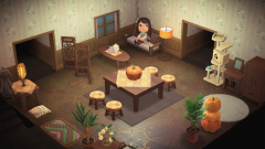 Herbstliches Wohnzimmer