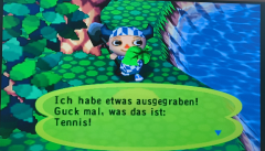 Tennis ausgegraben