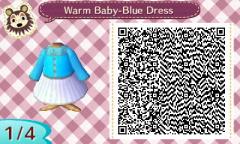 Warm Baby-Blue Dress 1