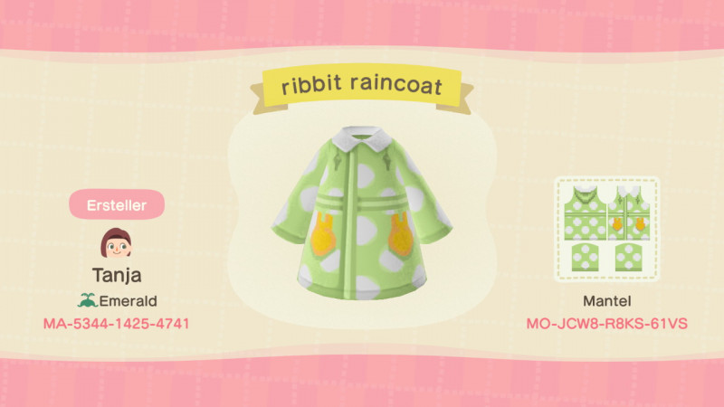 ribbit raincoat