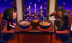 Dinner bei Kerzenschein