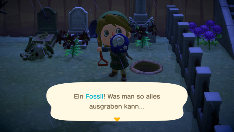 Nicht unüblich auf einem Friedhof...