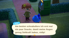Snacks schnabulieren stärkt seine Sehkraft, nidip