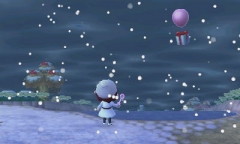 Ballon im Schneegestöber / Azuria