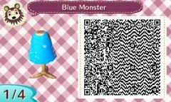 Blue Monster Shirt 1/4